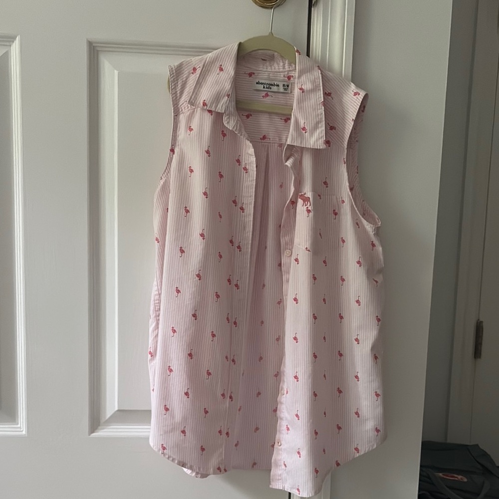 Abercrombie Kids Pink Flamingo Shirt
